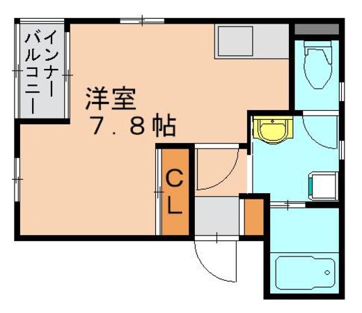 西新駅 徒歩10分 4階の物件間取画像